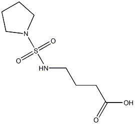 4-[(pyrrolidine-1-sulfonyl)amino]butanoic acid Struktur