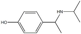 4-[1-(propan-2-ylamino)ethyl]phenol Struktur