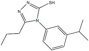 4-[3-(propan-2-yl)phenyl]-5-propyl-4H-1,2,4-triazole-3-thiol Struktur