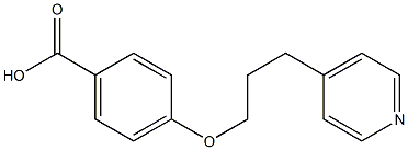 4-[3-(pyridin-4-yl)propoxy]benzoic acid Struktur