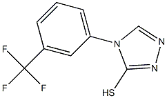 4-[3-(trifluoromethyl)phenyl]-4H-1,2,4-triazole-3-thiol Struktur