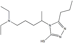 4-[4-(diethylamino)-1-methylbutyl]-5-propyl-4H-1,2,4-triazole-3-thiol Struktur