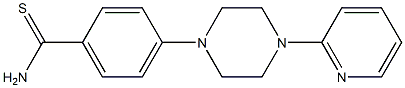 4-[4-(pyridin-2-yl)piperazin-1-yl]benzene-1-carbothioamide Struktur