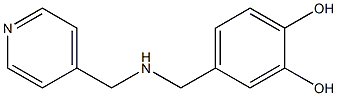 4-{[(pyridin-4-ylmethyl)amino]methyl}benzene-1,2-diol Struktur