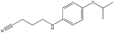 4-{[4-(propan-2-yloxy)phenyl]amino}butanenitrile Struktur