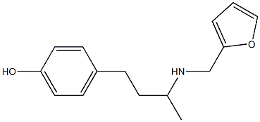 4-{3-[(2-furylmethyl)amino]butyl}phenol Struktur