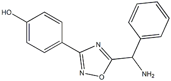 4-{5-[amino(phenyl)methyl]-1,2,4-oxadiazol-3-yl}phenol Struktur