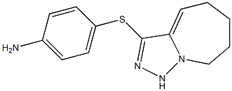 4-{5H,6H,7H,8H,9H-[1,2,4]triazolo[3,4-a]azepin-3-ylsulfanyl}aniline Struktur