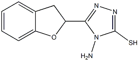 4-amino-5-(2,3-dihydro-1-benzofuran-2-yl)-4H-1,2,4-triazole-3-thiol Struktur