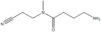 4-amino-N-(2-cyanoethyl)-N-methylbutanamide Struktur