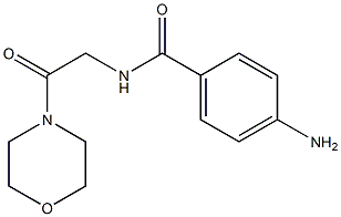 4-amino-N-(2-morpholin-4-yl-2-oxoethyl)benzamide Struktur