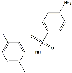 4-amino-N-(5-fluoro-2-methylphenyl)benzenesulfonamide Struktur