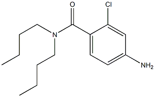 4-amino-N,N-dibutyl-2-chlorobenzamide Struktur