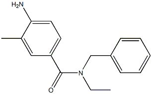 4-amino-N-benzyl-N-ethyl-3-methylbenzamide Struktur