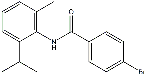 4-bromo-N-(2-isopropyl-6-methylphenyl)benzamide Struktur