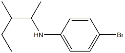 4-bromo-N-(3-methylpentan-2-yl)aniline Struktur