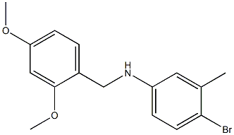 4-bromo-N-[(2,4-dimethoxyphenyl)methyl]-3-methylaniline Struktur