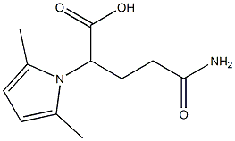 4-carbamoyl-2-(2,5-dimethyl-1H-pyrrol-1-yl)butanoic acid Struktur