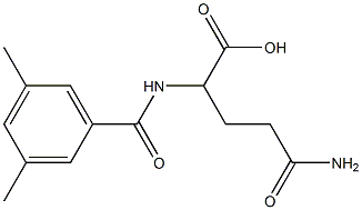 4-carbamoyl-2-[(3,5-dimethylphenyl)formamido]butanoic acid Struktur