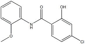 4-chloro-2-hydroxy-N-(2-methoxyphenyl)benzamide Struktur