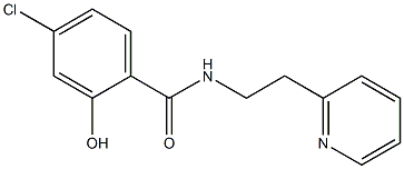 4-chloro-2-hydroxy-N-[2-(pyridin-2-yl)ethyl]benzamide Struktur