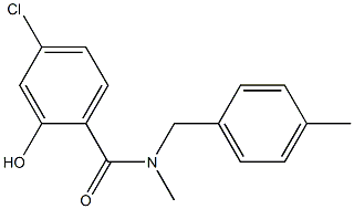 4-chloro-2-hydroxy-N-methyl-N-[(4-methylphenyl)methyl]benzamide Struktur