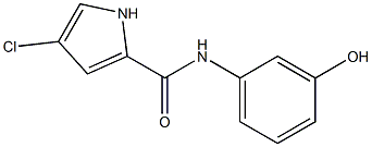 4-chloro-N-(3-hydroxyphenyl)-1H-pyrrole-2-carboxamide Struktur