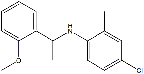 4-chloro-N-[1-(2-methoxyphenyl)ethyl]-2-methylaniline Struktur