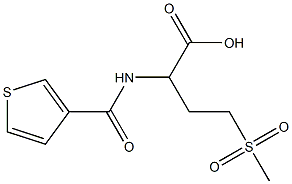 4-methanesulfonyl-2-(thiophen-3-ylformamido)butanoic acid Struktur