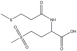 4-methanesulfonyl-2-[3-(methylsulfanyl)propanamido]butanoic acid Struktur