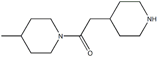 4-methyl-1-(piperidin-4-ylacetyl)piperidine Struktur