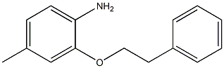 4-methyl-2-(2-phenylethoxy)aniline Struktur