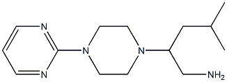 4-methyl-2-[4-(pyrimidin-2-yl)piperazin-1-yl]pentan-1-amine Structure