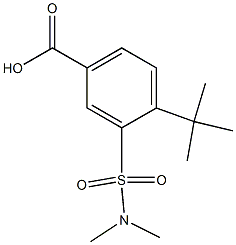 4-tert-butyl-3-[(dimethylamino)sulfonyl]benzoic acid Struktur