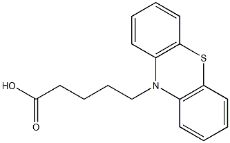 5-(10H-phenothiazin-10-yl)pentanoic acid Struktur