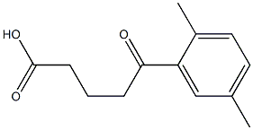 5-(2,5-dimethylphenyl)-5-oxopentanoic acid Struktur