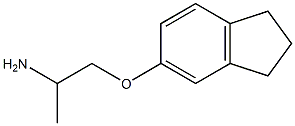 5-(2-aminopropoxy)-2,3-dihydro-1H-indene Struktur