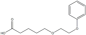 5-(2-phenoxyethoxy)pentanoic acid Struktur