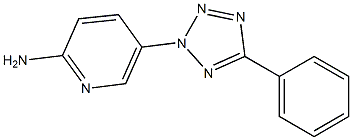 5-(5-phenyl-2H-1,2,3,4-tetrazol-2-yl)pyridin-2-amine Struktur