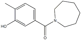 5-(azepan-1-ylcarbonyl)-2-methylphenol Struktur