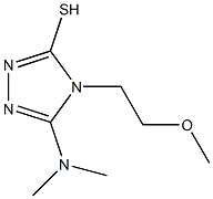 5-(dimethylamino)-4-(2-methoxyethyl)-4H-1,2,4-triazole-3-thiol Struktur