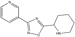 5-(piperidin-2-yl)-3-(pyridin-3-yl)-1,2,4-oxadiazole Struktur