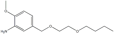 5-[(2-butoxyethoxy)methyl]-2-methoxyaniline Struktur