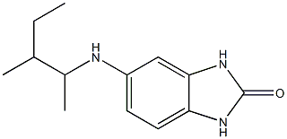 5-[(3-methylpentan-2-yl)amino]-2,3-dihydro-1H-1,3-benzodiazol-2-one Struktur