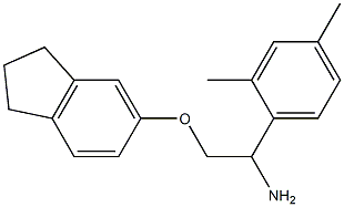 5-[2-amino-2-(2,4-dimethylphenyl)ethoxy]-2,3-dihydro-1H-indene Struktur