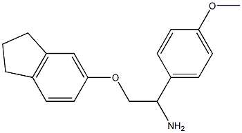 5-[2-amino-2-(4-methoxyphenyl)ethoxy]-2,3-dihydro-1H-indene Struktur