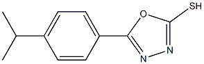 5-[4-(propan-2-yl)phenyl]-1,3,4-oxadiazole-2-thiol Struktur