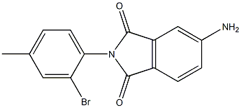 5-amino-2-(2-bromo-4-methylphenyl)-2,3-dihydro-1H-isoindole-1,3-dione Struktur