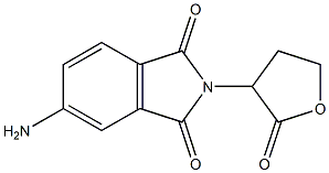 5-amino-2-(2-oxooxolan-3-yl)-2,3-dihydro-1H-isoindole-1,3-dione Struktur