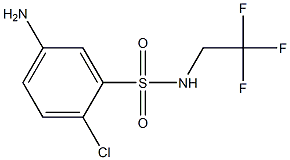 5-amino-2-chloro-N-(2,2,2-trifluoroethyl)benzene-1-sulfonamide Struktur